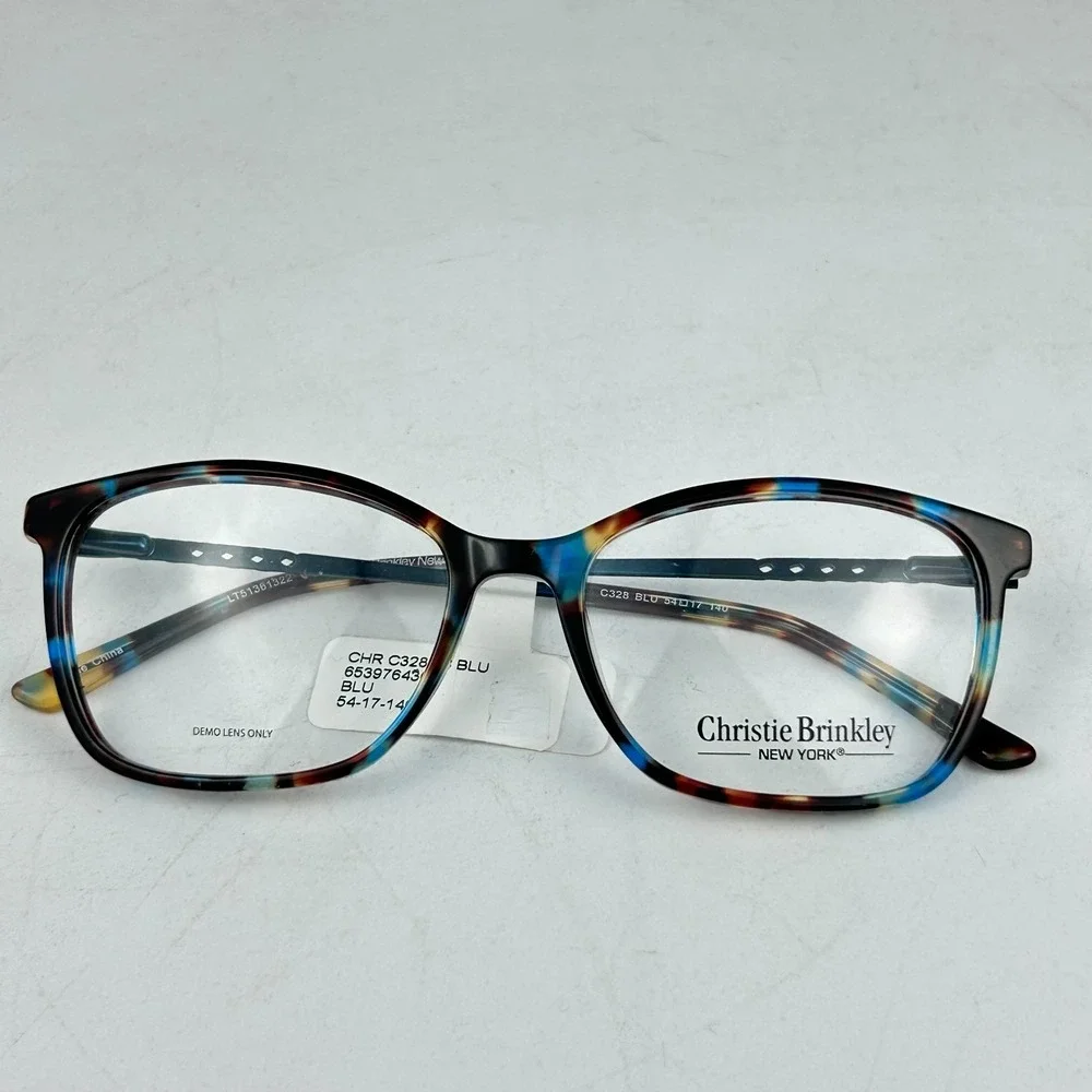 Christie Brinkley LT51361322 Womens Eyeglasses Frame Blue Cat‎ Eye 54-17-140mm